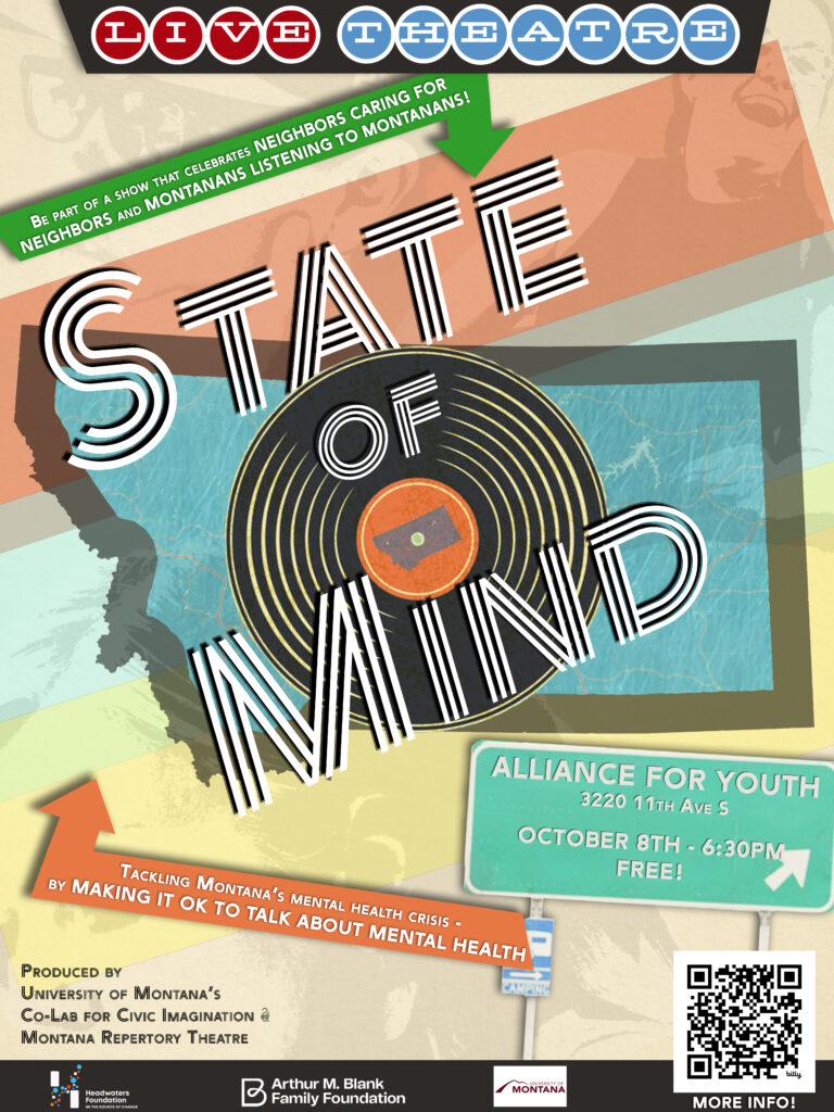 state of mind flyer for an event on great falls.